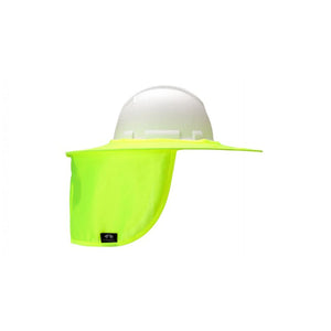 Pyramex Safety high visibility yellow hard hat neck shade