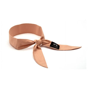 Tan Pyramex Safety cooling headband with tie closure