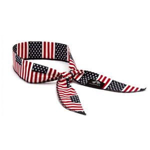 Pyramex Safety American flag print tie headband