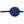 Blue circular fabric eye patch with black velcro straps