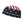 Cycling cap with American flag pattern featuring stars on blue and stripes on white