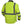 Back view of Pyramex high visibility yellow safety jacket with reflective silver strips