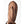 Hestra brown suede mitten with fur trim