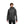Man wearing a grey Black Diamond hooded shell jacket with black zippers