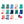 Collection of Sandlite sand-free mats in various colors and patterns