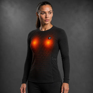 Open Box ActionHeat Pro Series+ Bluetooth Women's Heated Base Layer Shirt