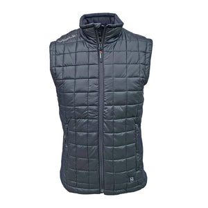 Volt Heat black quilted insulated vest with front zipper closure