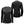 Gerbing black long sleeve heated base layer shirt shown from front and back views