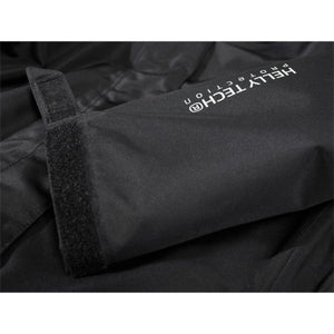 Helly Hansen jacket sleeve cuff with Helly Tech Protection logo