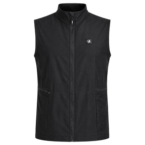 ActionHeat black sleeveless heated vest with front zipper and side pockets
