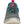 Muck grey and teal athletic sneaker with pink pull tab and Muck logo patch