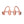 Pink bone conduction headphones on a white background
