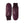 Hestra purple leather mittens with ribbed knit cuffs
