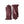 Hestra burgundy leather gloves with snap button wrist strap