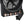 Black portable fan with open battery compartment showing multiple batteries installed
