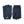 Hestra blue wool knit gloves with ribbed cuffs