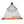 Black Diamond pyramid tent with grey mesh walls and orange trim