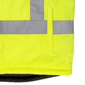 Radians high visibility yellow safety vest with reflective silver stripes