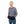 Man wearing a black waist pouch with hand warmer pockets