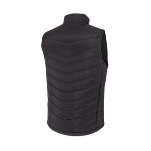 Radians black quilted vest back view