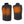 Radians black heated vest showing front and back heating elements
