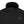 Close up of black Radians heated jacket collar and chest pocket