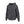 Radiant charcoal grey zip up hooded sweatshirt with front pockets and drawstring