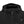 Radians black softshell hooded jacket with front zipper and chest pocket