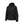 Radians black hooded softshell heated jacket with front zipper and chest pocket