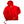 Ragz red fleece pullover hoodie with front pocket and drawstring hem