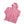 Ragz pink long sleeve hooded pullover with front pocket and drawstring hem