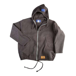 Ragz brown fleece zip up hoodie with drawstring hem