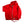 Ragz red fleece zip up hoodie with drawstring hood and hem