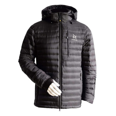 Ravean Men's Down Heated Jacket with 12V Battery Kit