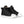 Cortech black high top motorcycle sneakers with white rubber toe caps and soles