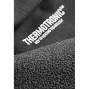 REVIT Thermotronic heating technology logo printed on black fleece fabric