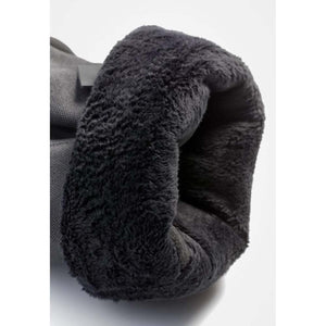 Close up of the black faux fur lining inside a REVIT glove cuff