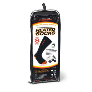 Erik Sports Whitewoods Xtremeheat rechargeable heated socks in zippered storage bag