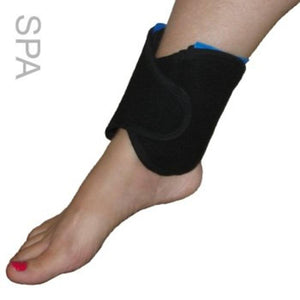 Polar Products black ankle wrap on a person