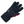 Black leather motorcycle glove with red accents and protective palm padding