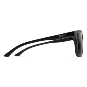 Side profile of black Smith Optics sunglasses