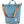 Fjallraven blue tote bag with orange shoulder straps and front zipper pocket