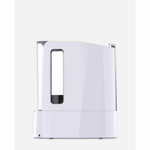 White Vornado humidifier with a clear water tank window