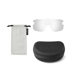 Smith Optics replacement lens with microfiber bag and protective hard case