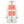 White hooded heated jacket with four glowing orange heating element zones on the chest and waist