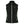 Mobile Warming black fleece vest with white front zipper and two zippered side pockets
