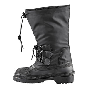 Baffin black insulated winter boot with drawstring collar and lace up front