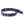 Chill-Its navy blue bandana with white paisley pattern and hook and loop closure