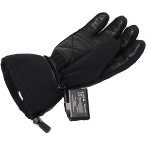 Savior Heat black heated glove with external battery pack attached
