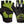 Savior fingerless cycling gloves with integrated LED lights and neon yellow accents